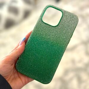 SWAROVSKI green iPhone 14 Pro Max phone case